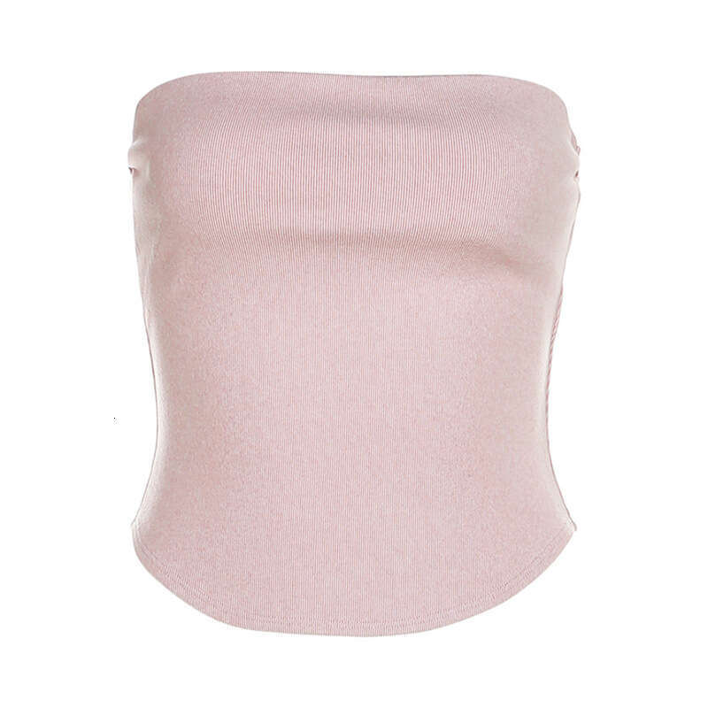 2025 Spring Summer New Women's Solid Color Slim Fashion Off-Shoulder Sexy Backless Tank Top 474