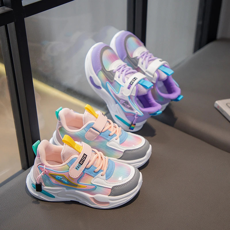 Mens and Womens Spring Autumn Sports Shoes Big Childrens AntiSlip Winter Girls Mesh Shoes 250725