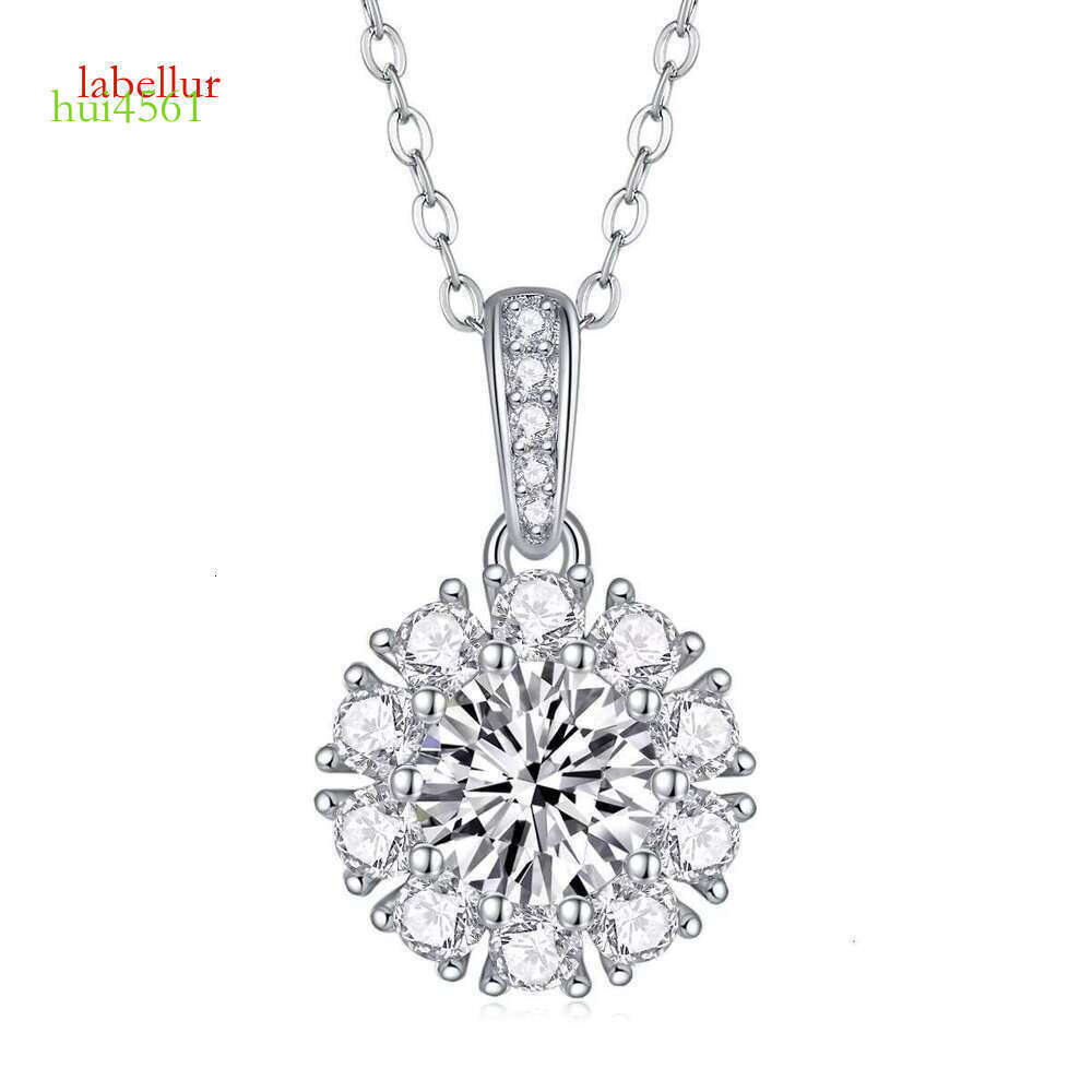 Necklace Transmission Ice Silica Pendant Sier Wedding Women
