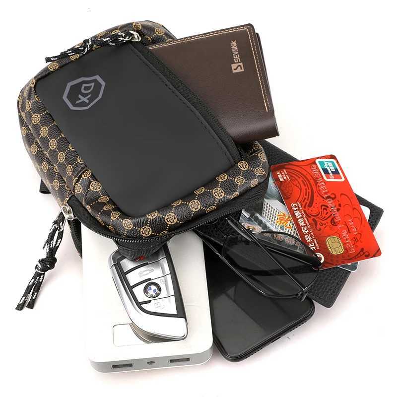 2024 Casual Business Shoulder Bag for Men PU Leather Messenger Bag Wide Strap Crossbody Bags Plaid Designer M Sling Bags Y250724