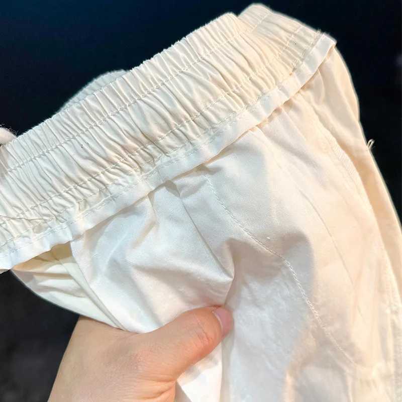 2025 Summer Thin Mens Shorts Casual Slim Fit Trend Versatile Simple and Breathable Three or Four Inch Beach Pants W250724