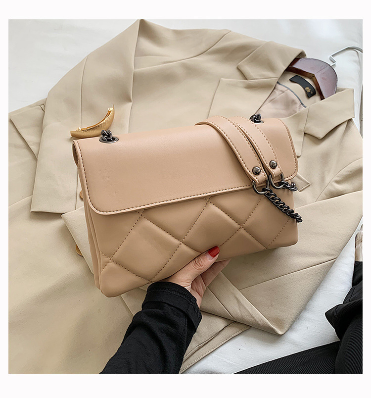 2025 Summer New Women's Crossbody Bag Women's Fashion Quilted Summer New Texture Crossbody Bag Fashion Chain Women's Shoulder Bag New D