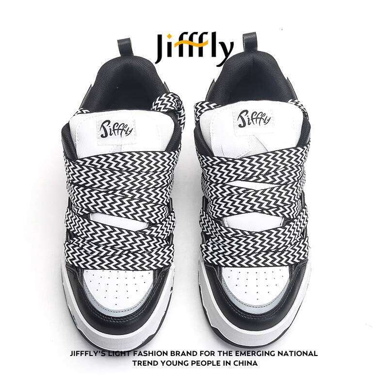 Jiffly Black & White Panda Print Sneakers - Fall/Winter Fashion Casual Shoes for Couples
