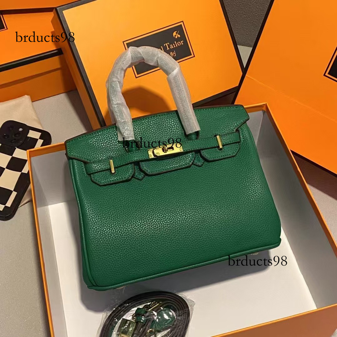 High Quality Designer Tote Bag Women's Large Capacity Multifunctional Handbag Metal Buckle Decoration Lychee Pattern Fashion Shoulder Bag Luxury Bag Fast Shipping