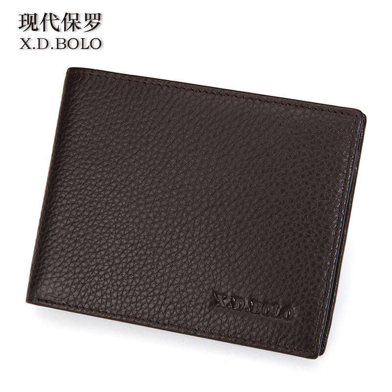 Men's Genuine Leather RFID New Soft Top Layer Cowhide Ultra-Thin Short Wallet designer wallet B5 B5