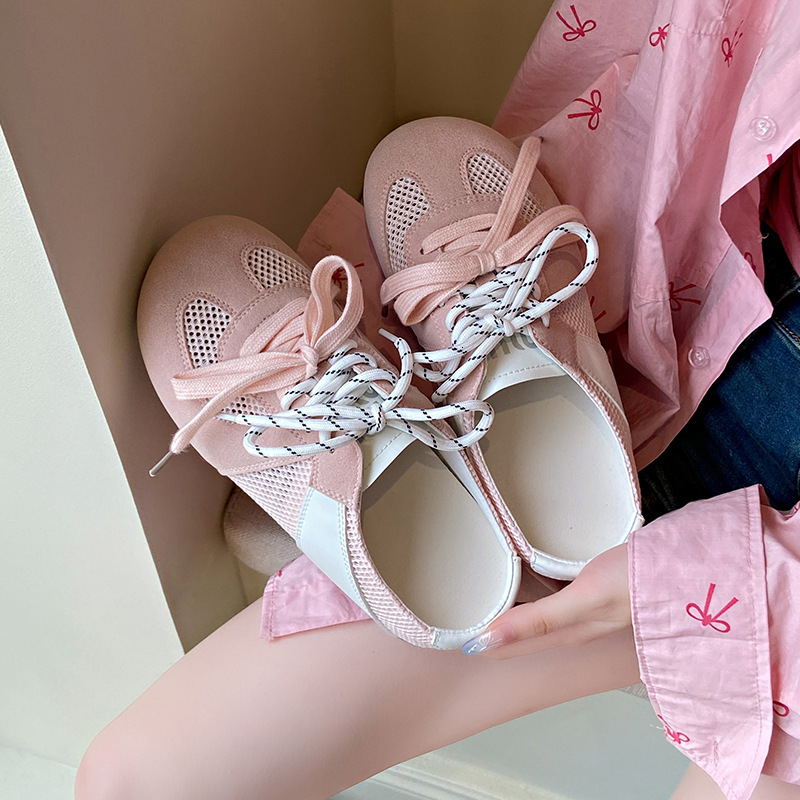 Ddmysports Spring Summer New Soft Sole Half Women Mesh Breathable Closed Toe Slippers Mandarin Duck Shoelaces Backless German Training Shoes Outdoor S