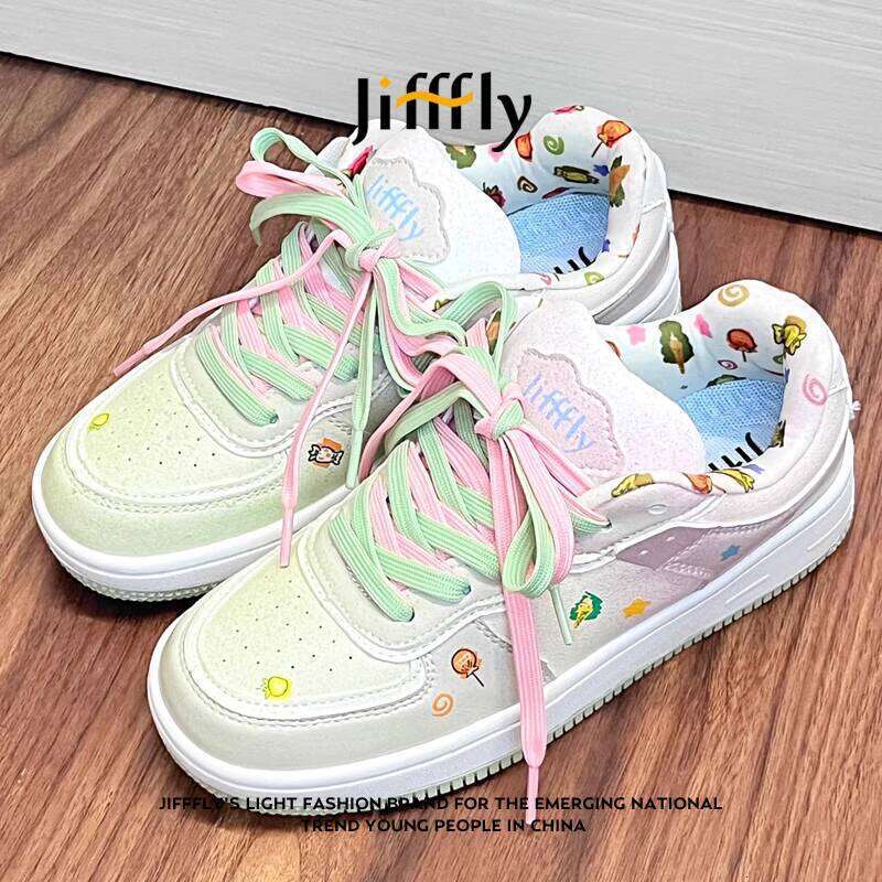 Jifffly Women's Sneakers 2025 New Summer Versatile Children's Student Height-Increasing Thick-Soled Sports Shoes for Women