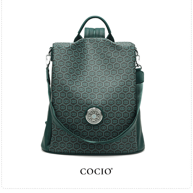 COCIO designer bag Hot selling tote bag womens bag large capacity new high-quality classic green handbag