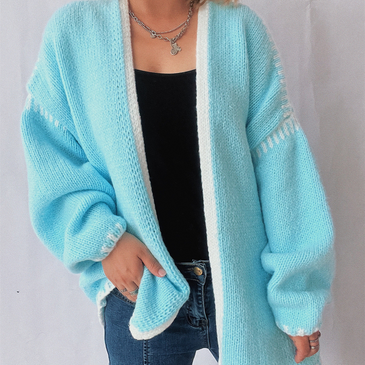 new Free shipping designer sweater for women Design inspired sweater personalized and fashionable simple and loose fitting pullover