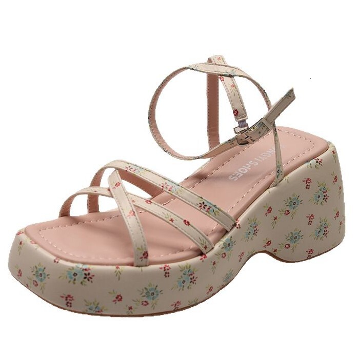 Ddmysports Platform Wedge Sandals For Women New Summer Outdoor Wear Small Height Increasing One Strap Open Toe Roman Shoes Outdoor Shoes