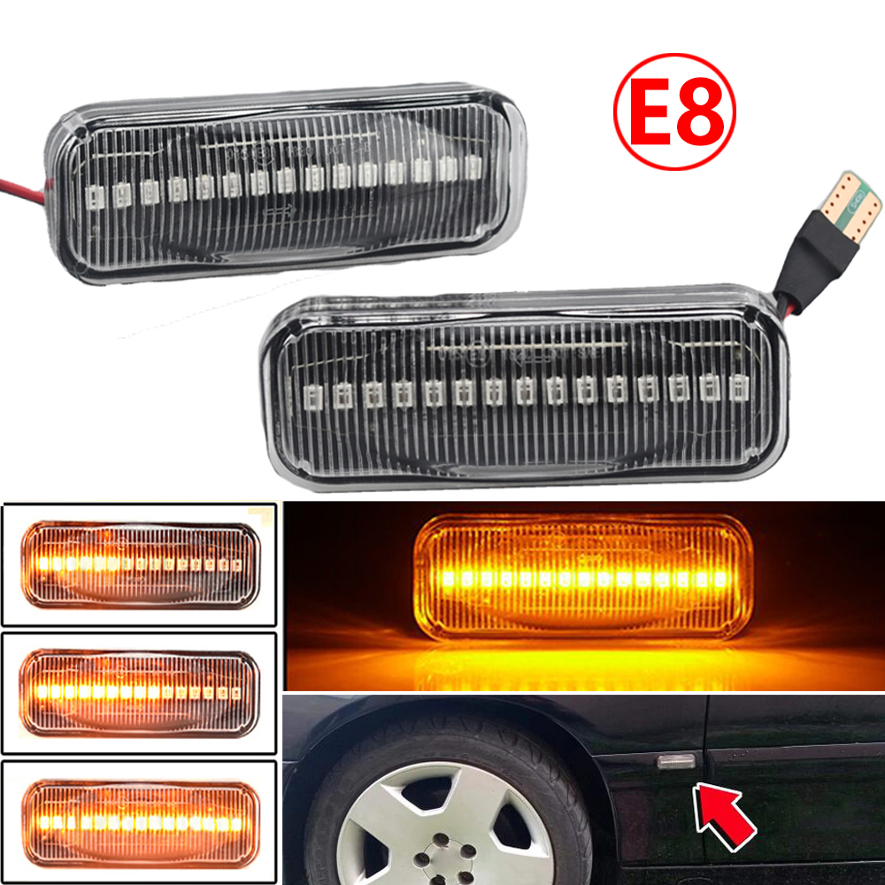 1 Set For Opel Omega B Stufenheck Caravan 1994-2003 Led Dynamic Turn Signal Light Side Fender Marker Sequential Blinker