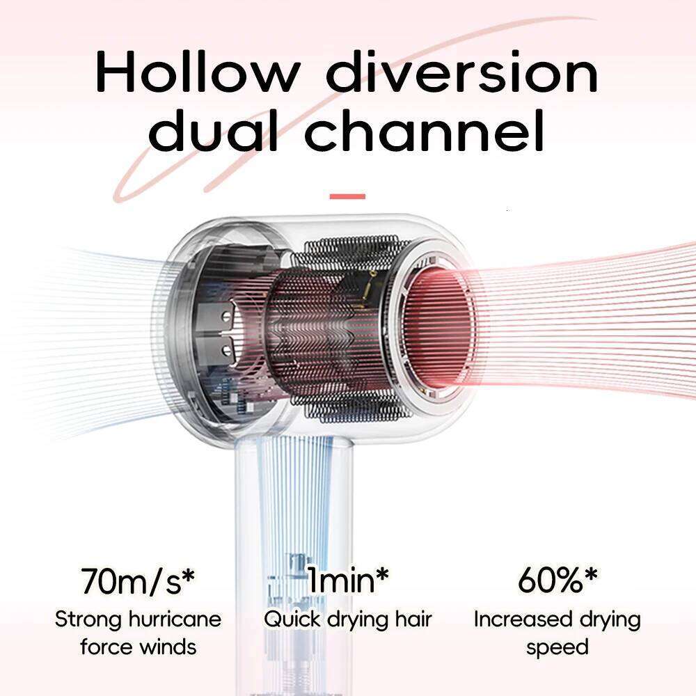 Professional Leafless Strong Power Blow Dryer Quick Dry Travel Home Hair Styler Negative Ionic With Gift Boxs
