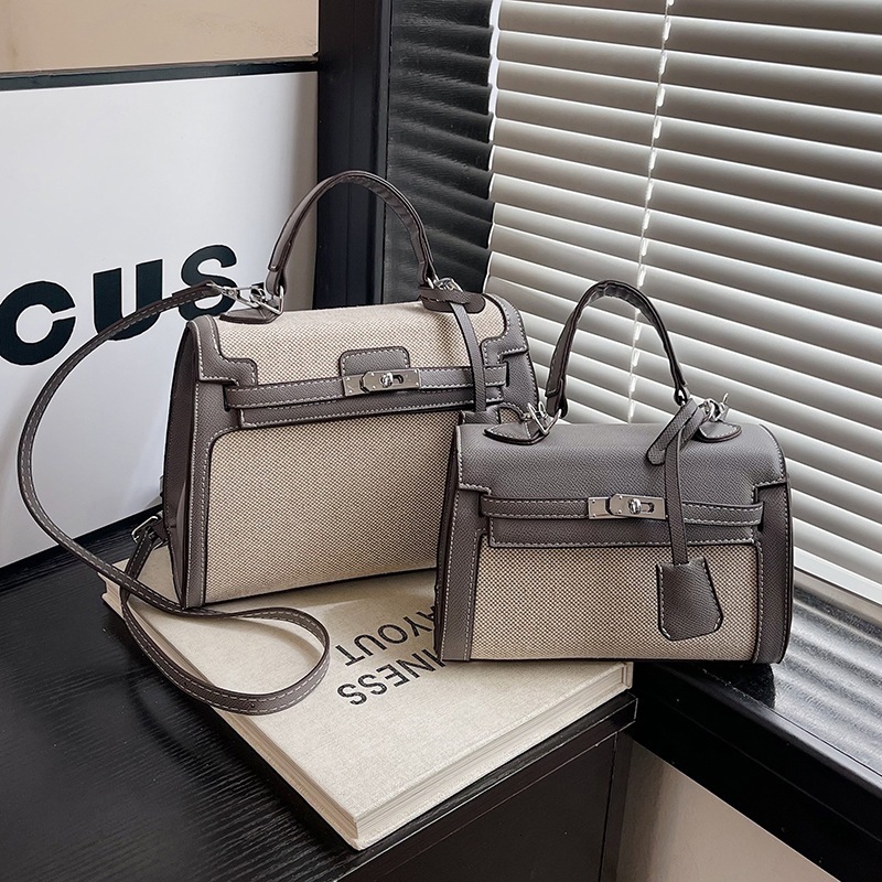 2025 Summer New Women's Shoulder Bag, Color blocked Seam Handbag, Fashion women's Commuter Shoulder Bag, Summer New Women's Crossbody B