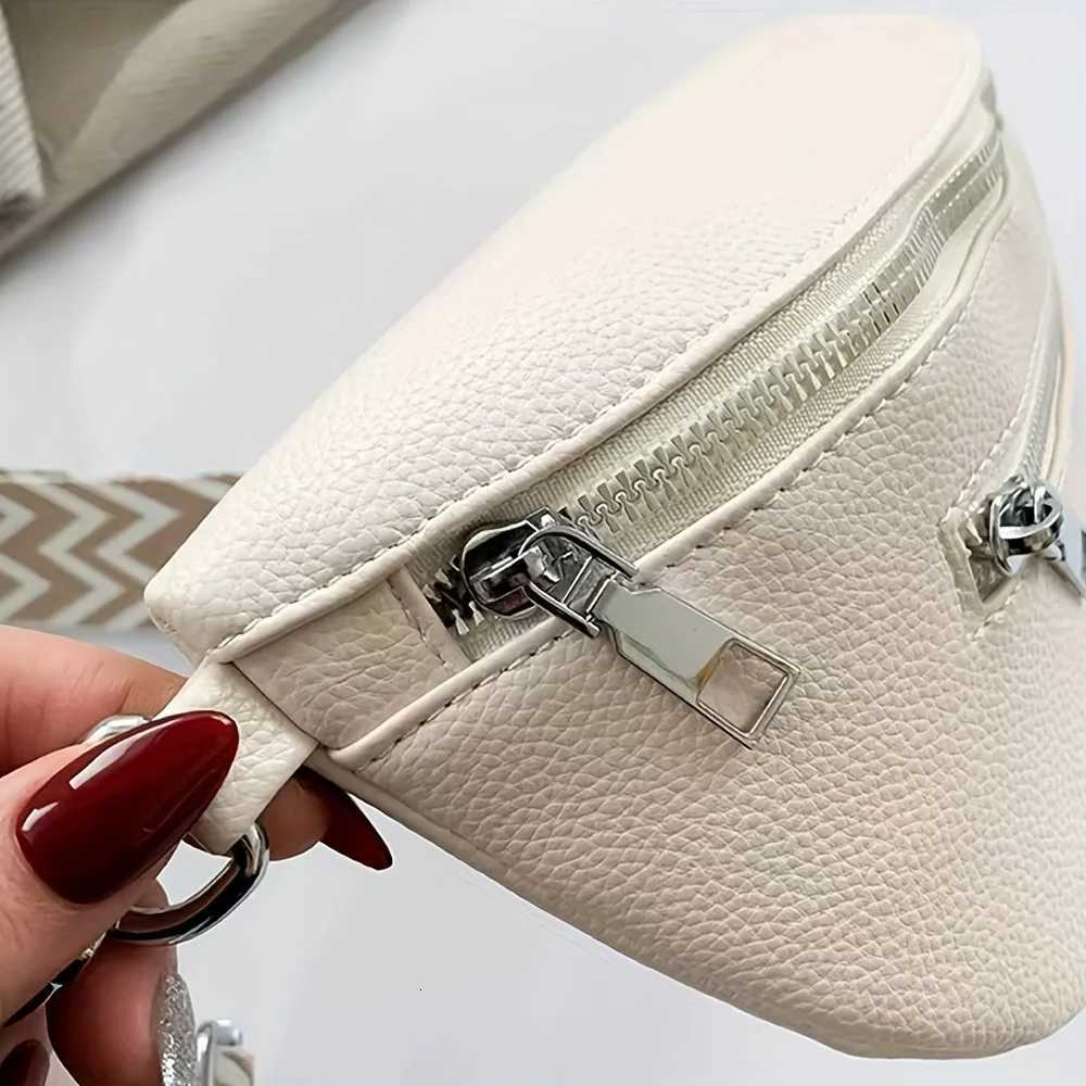 Soft Leather Wen Fi Casual Fanny Pack Saddle Bag New Fi Ch Bag Single Shoulder Crossbody Bag Travel Mobile Phone Y250724