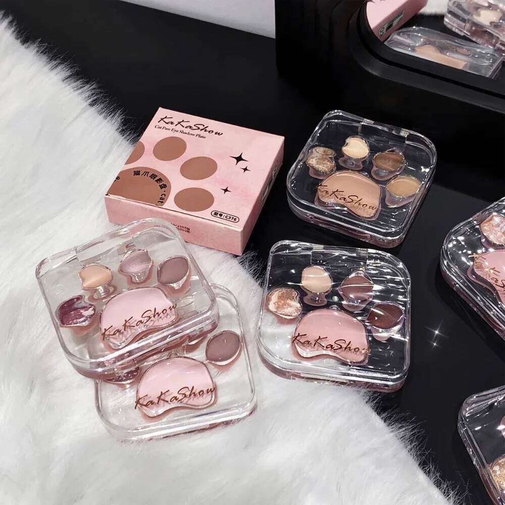 5 Colors Cat Claw Eyeshadow Long Lasting Glitter Rose Blush Shadows Cute Eye Makeup Palette Women Cosmetics X250723 X250724