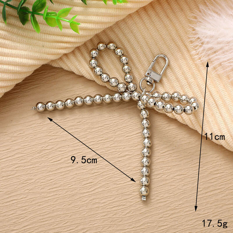 New Creative Personality Pearl Bowknot Pendant Bag Phone Case Keychain Ornament Exquisite Small Gift Accessories