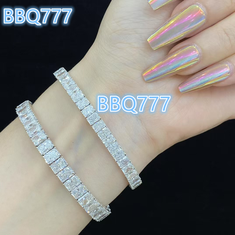 Factory Price Wholesale Men Womenhiphop Jewelry 925 Sterling Silver Gra Vvs Diamond Tennis Chain Bracelet