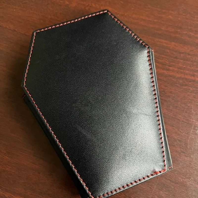 Dark Style Coffin Design Coin Purse Halloween Pattern Clutch Zipper Wallet PU Leather Trendy Purse Z250725