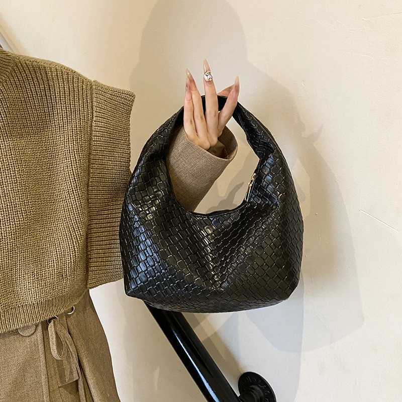 2020 Soft Shoulder Bag Fi Woven Hobo Bag Large Capacity Leather Tote Handbag Sahel Bag Wen Cmuting Bag Y250725