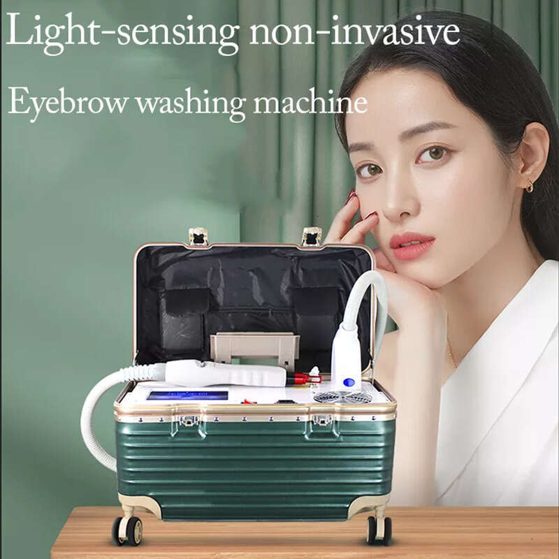 Portable Ndyag Laser Eyebrow Removal Boxes Metal Tube Fractional Beauty Tattoo Removal Machine Pore Remover Blemish Clearing Machin