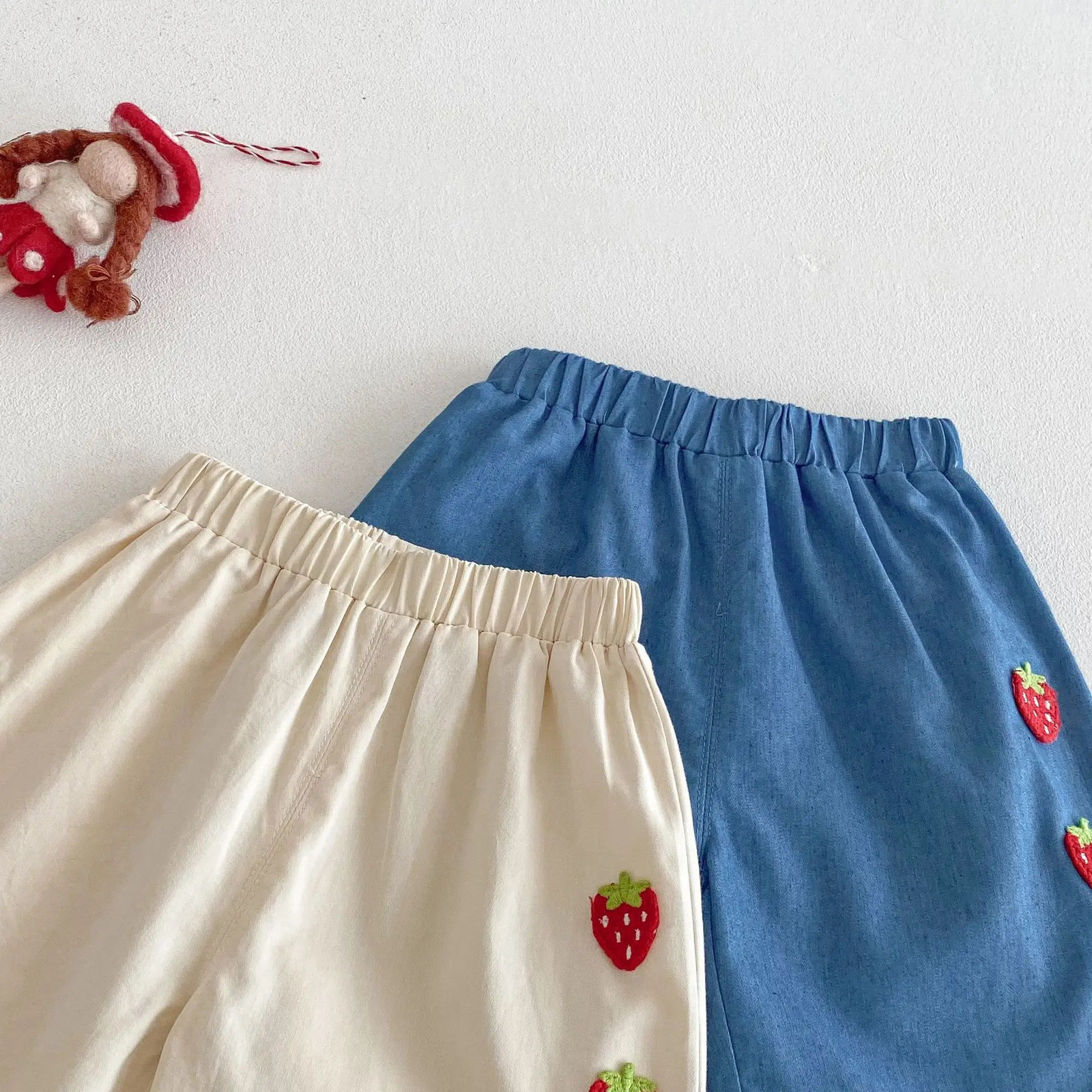 Summer Kids Clothing Set Strawberry Vest And Wide Leg Pants 2 Pcs Girls Suit Clothes Suit 250725