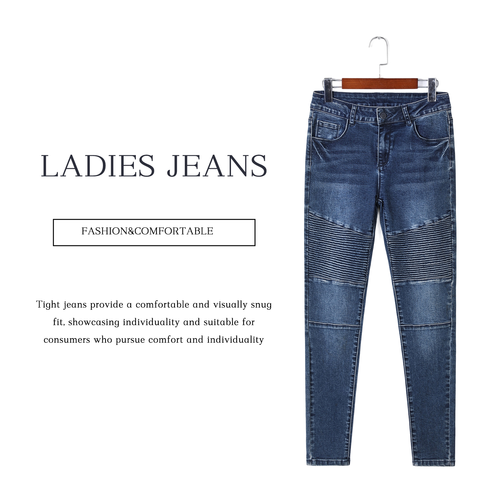 Tight leggings for women stretchy slim fit jeans lifting hips to show off weight versatile for all seasons