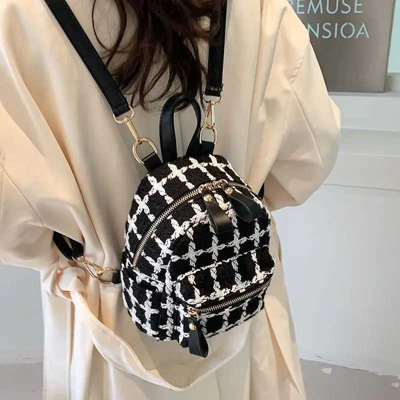 2023 New Miyaga Mini Backpack for Women Versatile Small Backpack Texture Single Shoulder Crossbody Bag Y250724