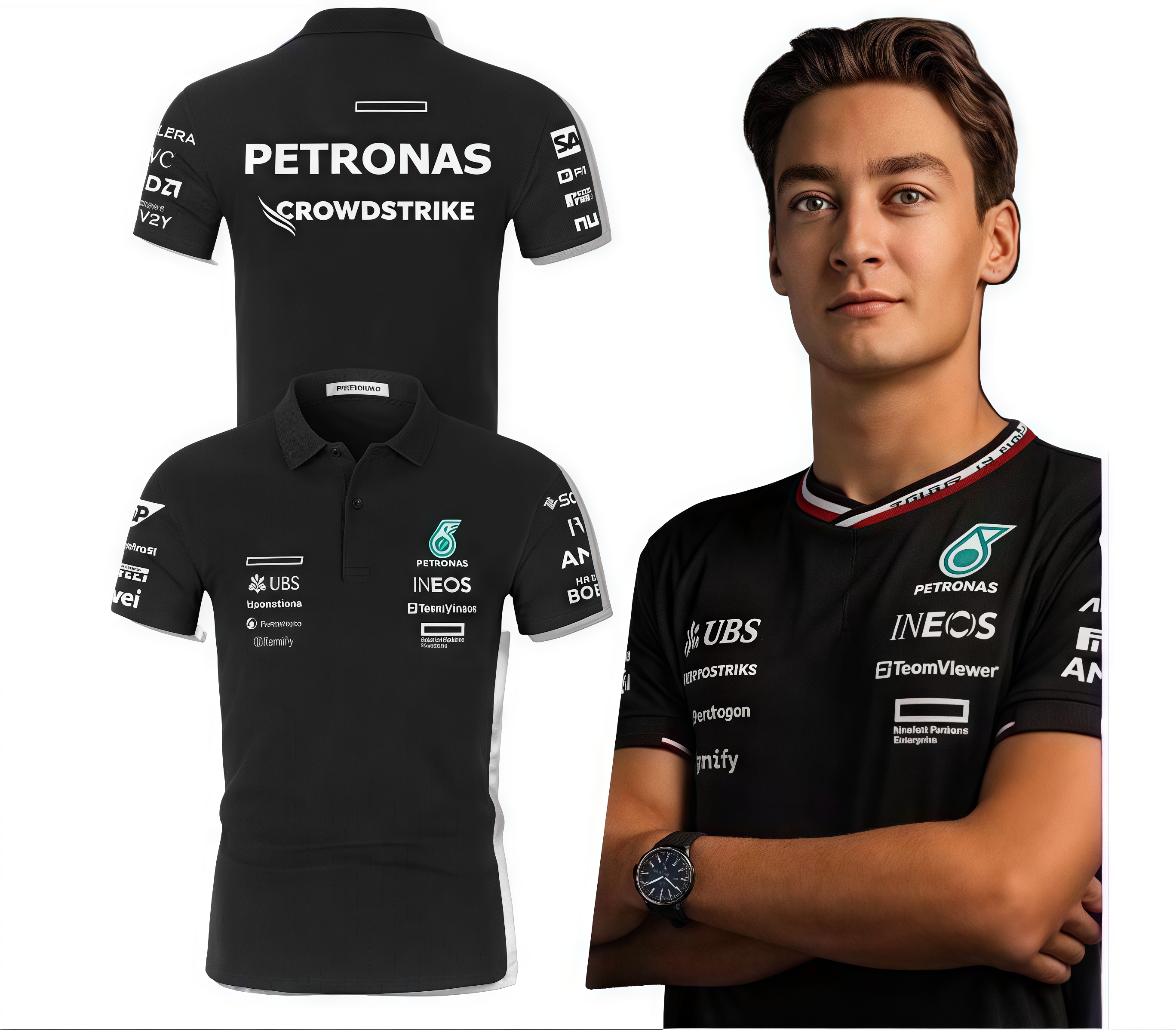 F12025 Formula 1 Polo Shirt F1LOGO Short Sleeve Shirt Same Customised