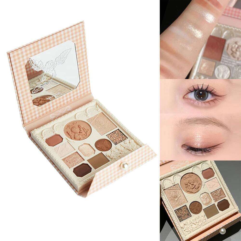 Cheerflor Angel Sculpting Eyeshadow Blush Highlighter Palette Waterproof Long Lasting Natural Makeup Look K Beauty Combo X250723 X250