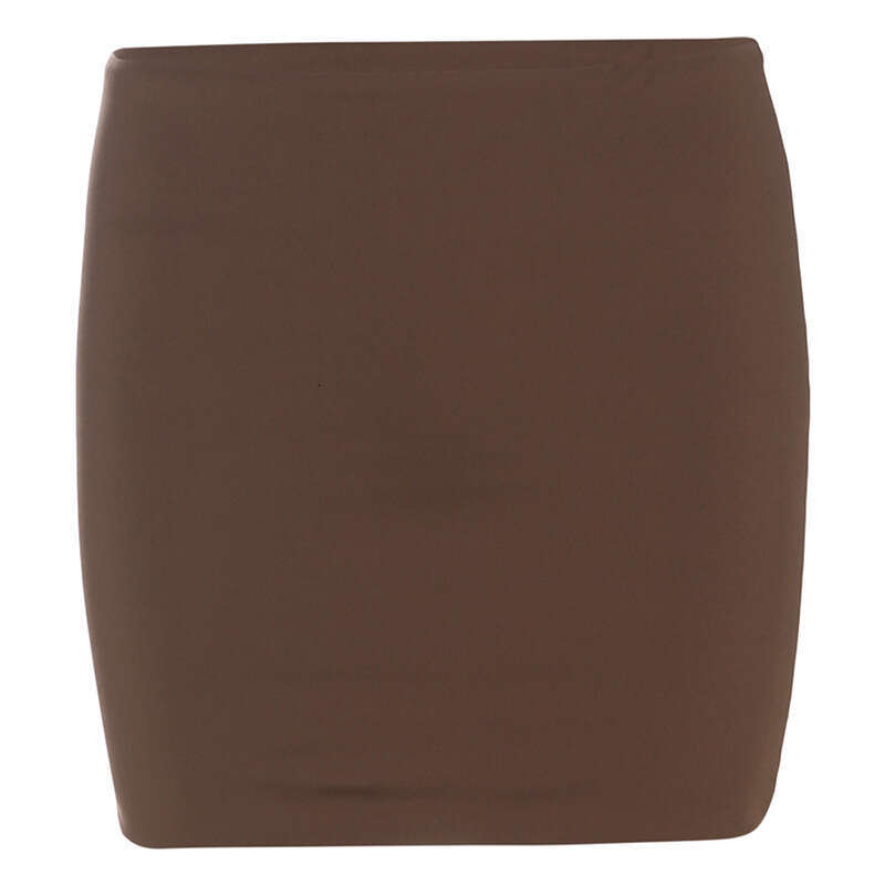 2025 Spring New Women's Solid Color Slim Fit Tube Top Vest Fashion Low Waist Bodycon Skirt 795