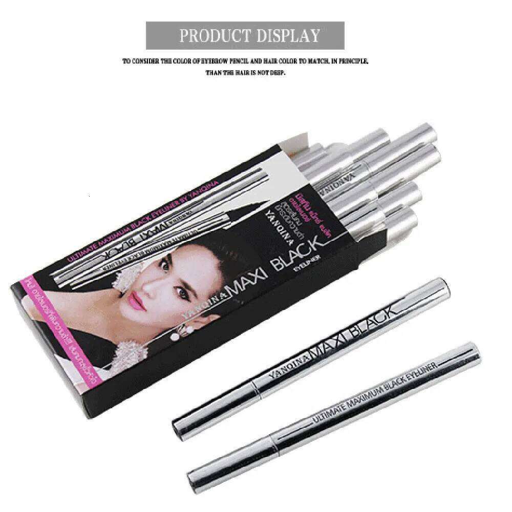 YANQINA Waterproof Makeup Black Liquid Eyeliner Pen Make Up Eye Liner Long-lasting Cosmetics Fast-dry Eyeliners Pencil X250725 X25072