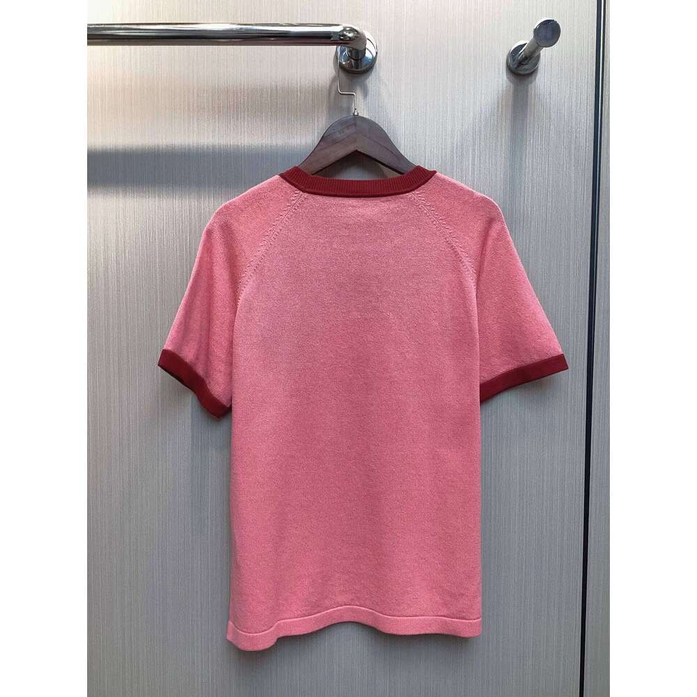 Designer Leisure High Quality 2025 new fashionable embroidered letter pattern temperament commuting short sleeved T-shirt