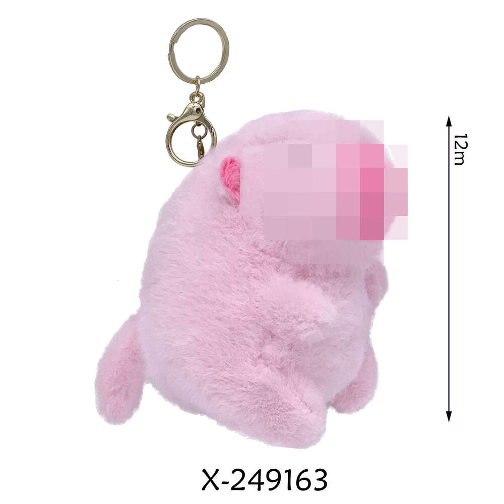 New Capybara Wagging Tail Little Animal Pull Rope Rotating Squeaky Plush Toy