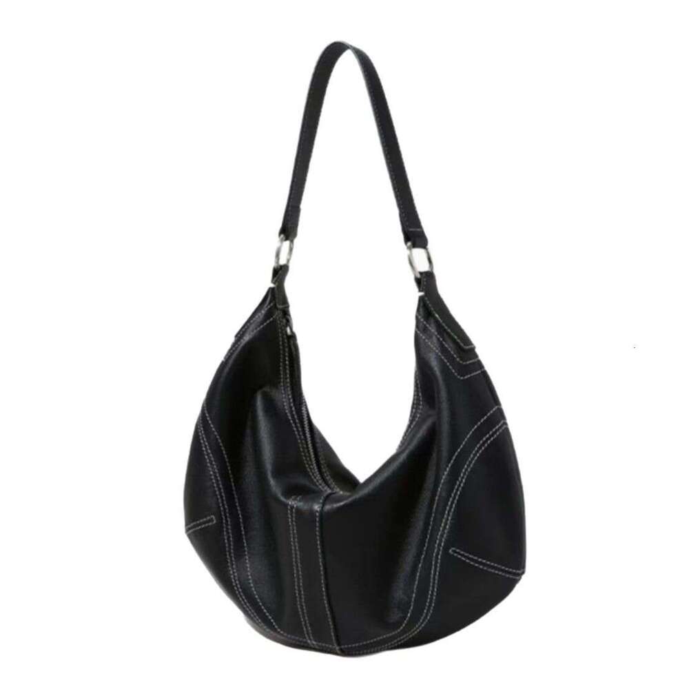 Designer Bag Tote Shoulder Bag Genuine Leather Women S High End Underarm Niche Pea Large Capacity New Crossbody Pleated Saddle
