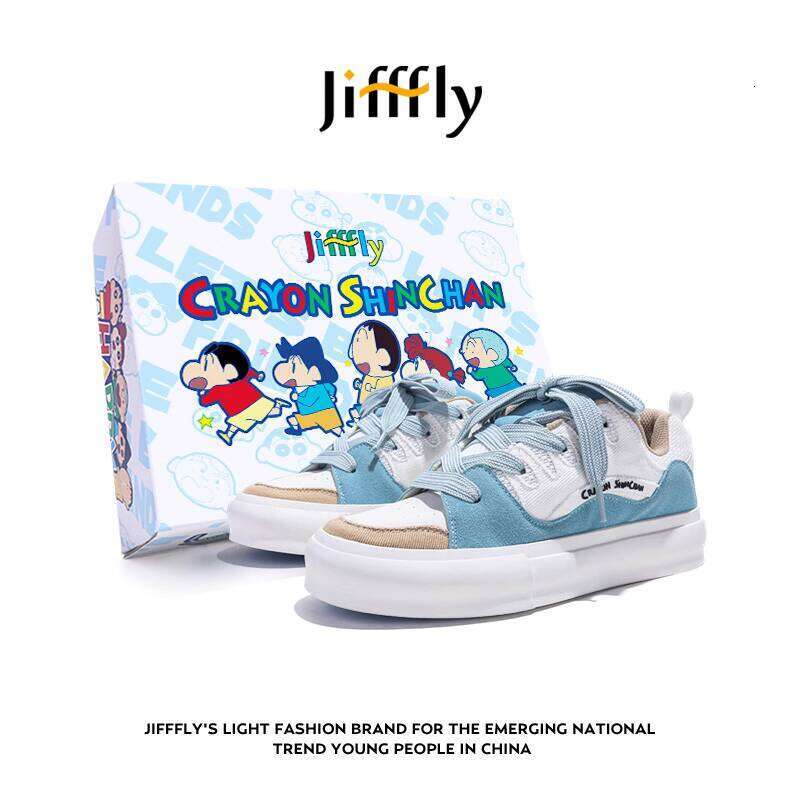 Jifffly X Doraemon Collaborative Men's Skateboarding Shoes for Fall/Winter 2025 - Ins Style Casual Sneakers