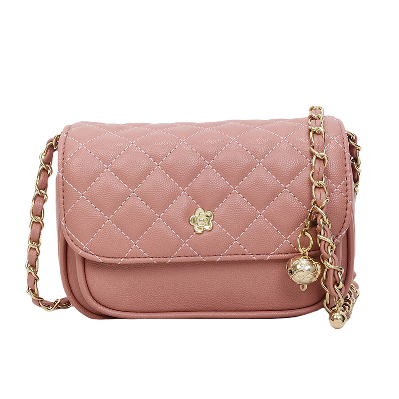 Luxury Brand Designer Bag Camellia Bag For Women 2025 New Quilted Chain Bag Small Gold Ball Crossbody Bag Versatile Niche Single Shoulder Small Square