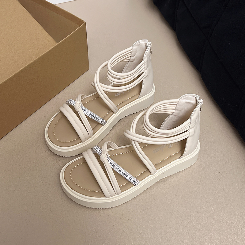 Ddmysports Platform Fairy Cross Elastic Strap Summer New Versatile Open Toe Women S Sandals Outdoor Shoes