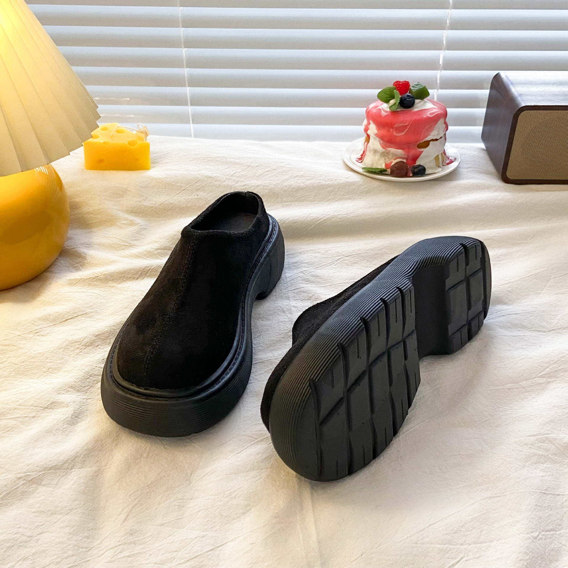 Ddmysports Baotou Half Slippers Thick Sole Women Summer Outdoor New Mules Internet Celebrity Backless Bread Lazy Platform Shoes Outdoor Shoes