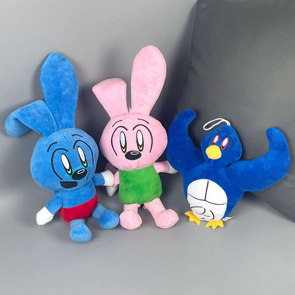 New RiggyMonkey Blue Rabbit Doll Plush Toy