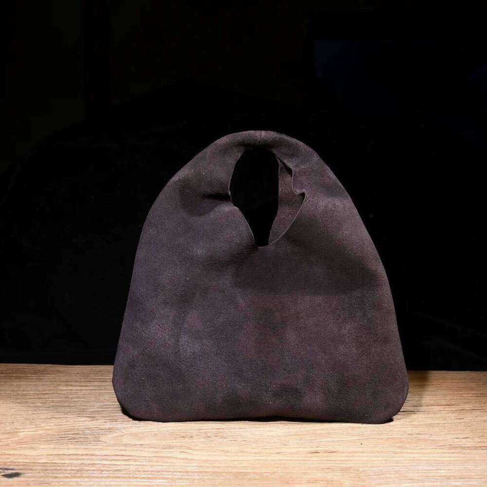 Luxurious designer European And American Fashion Frosted Suede High-quality Top Layer Cowhide Women Bag Simple Casual Versatile Mini Handbag Trendy