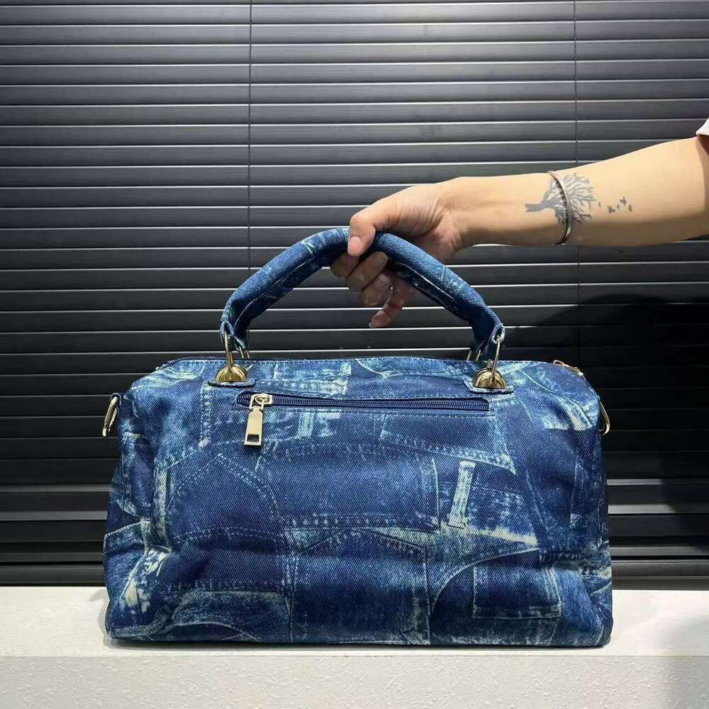 Ladies' Fashionable Gemstone Inlaid Elegant Handbag, Boston Bag, Personalized Street Style Y2k Hot Girl