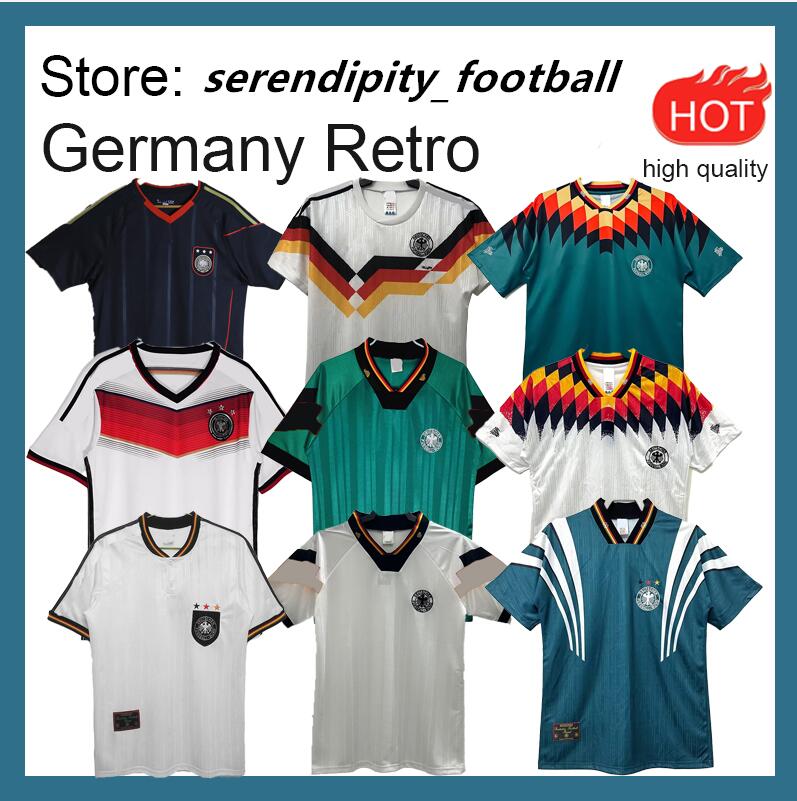 Germany mens Retro Soccer Jersey home away KLINSMANN Matthias football shirts KALKBRENNER Littbarski BALLACK 82 88 92 94 96 98 02 2004 2010 14 88 98 94