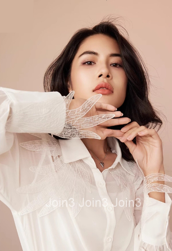 Summer New French Lace Patchwork Top Versatile Fashion White Shirt for Women 2598