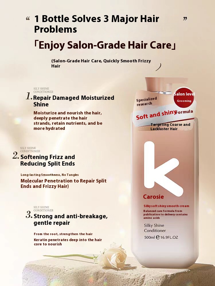 Silky Soft Conditioner Hair Mask Grade Men's and Women's Dry Smooth Hydrating Smoothing Cream 750ml
