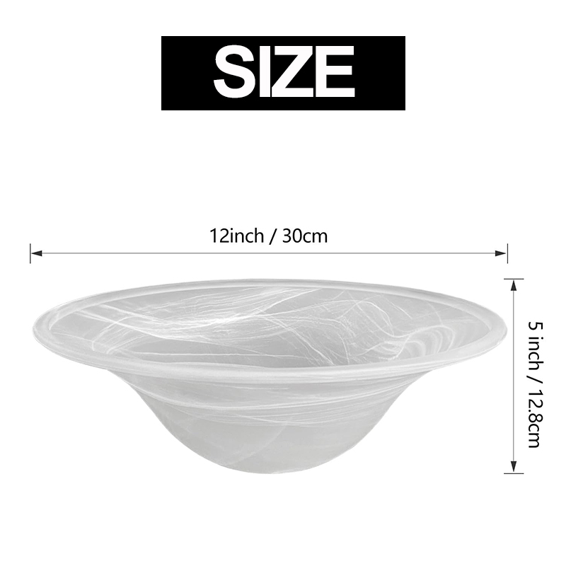 Lamp Covers Elegant Decorative Glass Dome Light Bulb Shield Compatible with Various Lamp Types