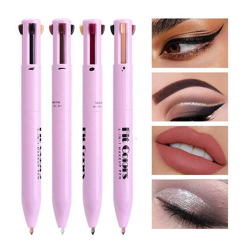 pen 4-in-1 Makeup Pen 4-in-4 Lip Liner Highlighter Eyebrow pencil X250725