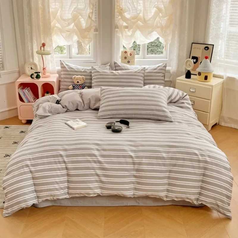 2025 new spring and summer quilt cover three-piece skin-friendly grinding 13070 high-count cotton four-piece bedding Y250819