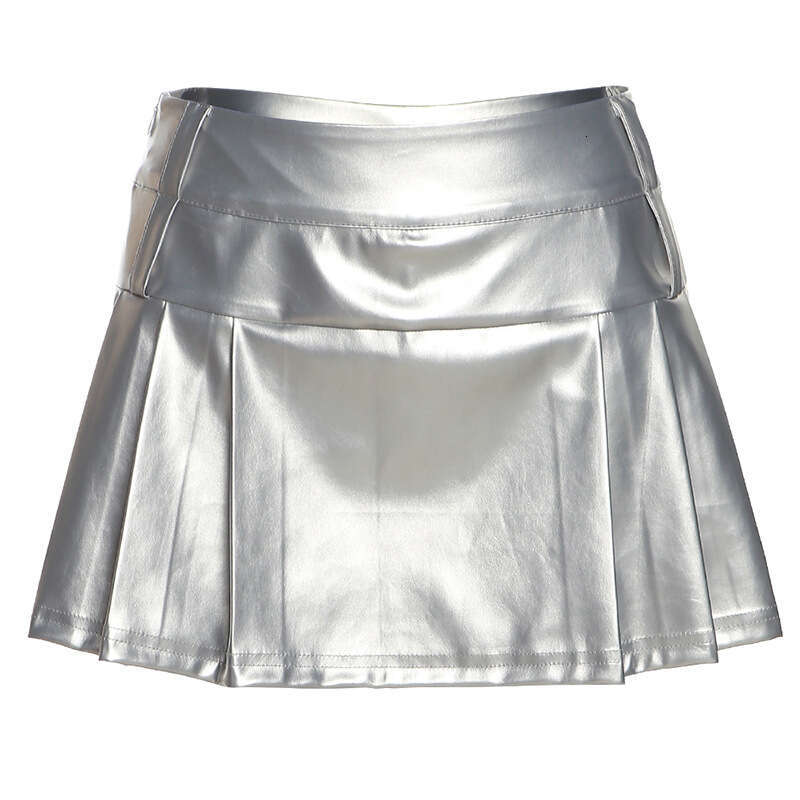 2023 Spring/Summer New Women's Solid Color Slim Fit Street Fashion High Waist Pleated Skirt 19c