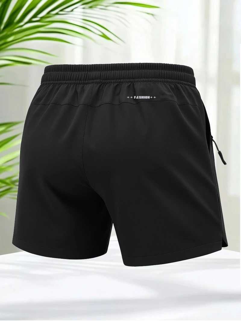 Mens Sweat Shorts 5 Inch Quick Dry Running Shorts Men Printed Mid-Thigh Athletic Shorts with Zipper Pockets Training Stretchy W250724