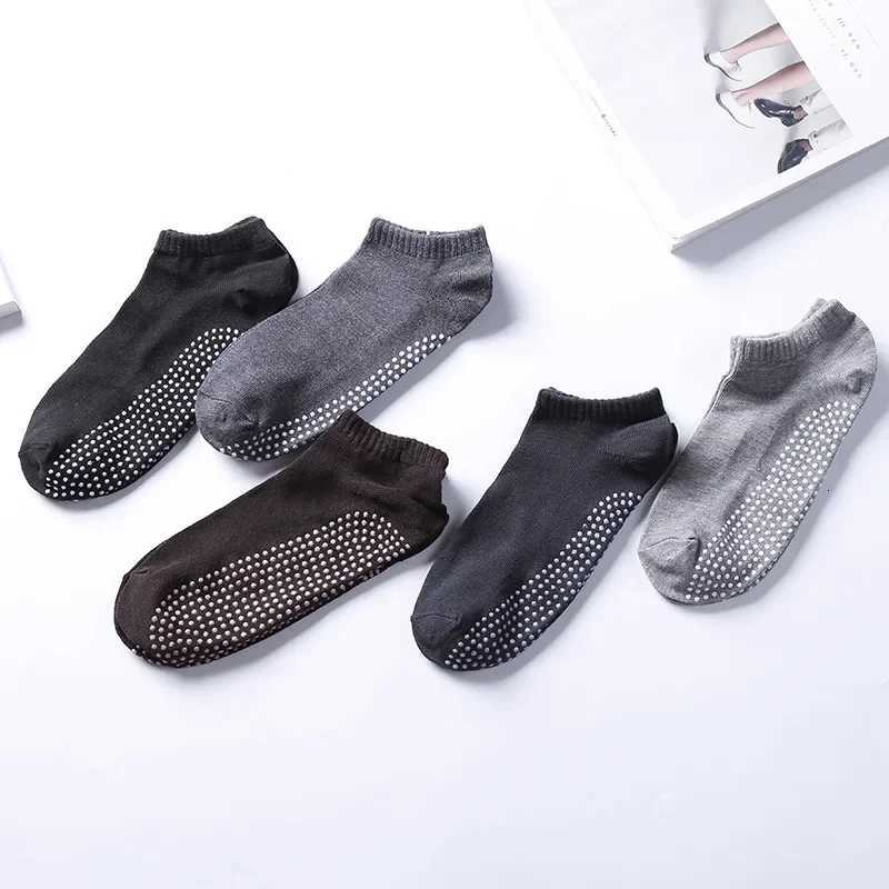 Professional Silicone Anti-Slip Socks Casual Breathable Solid Color Mens Sports Socks Low Cut Ankle Boat Socks X250725